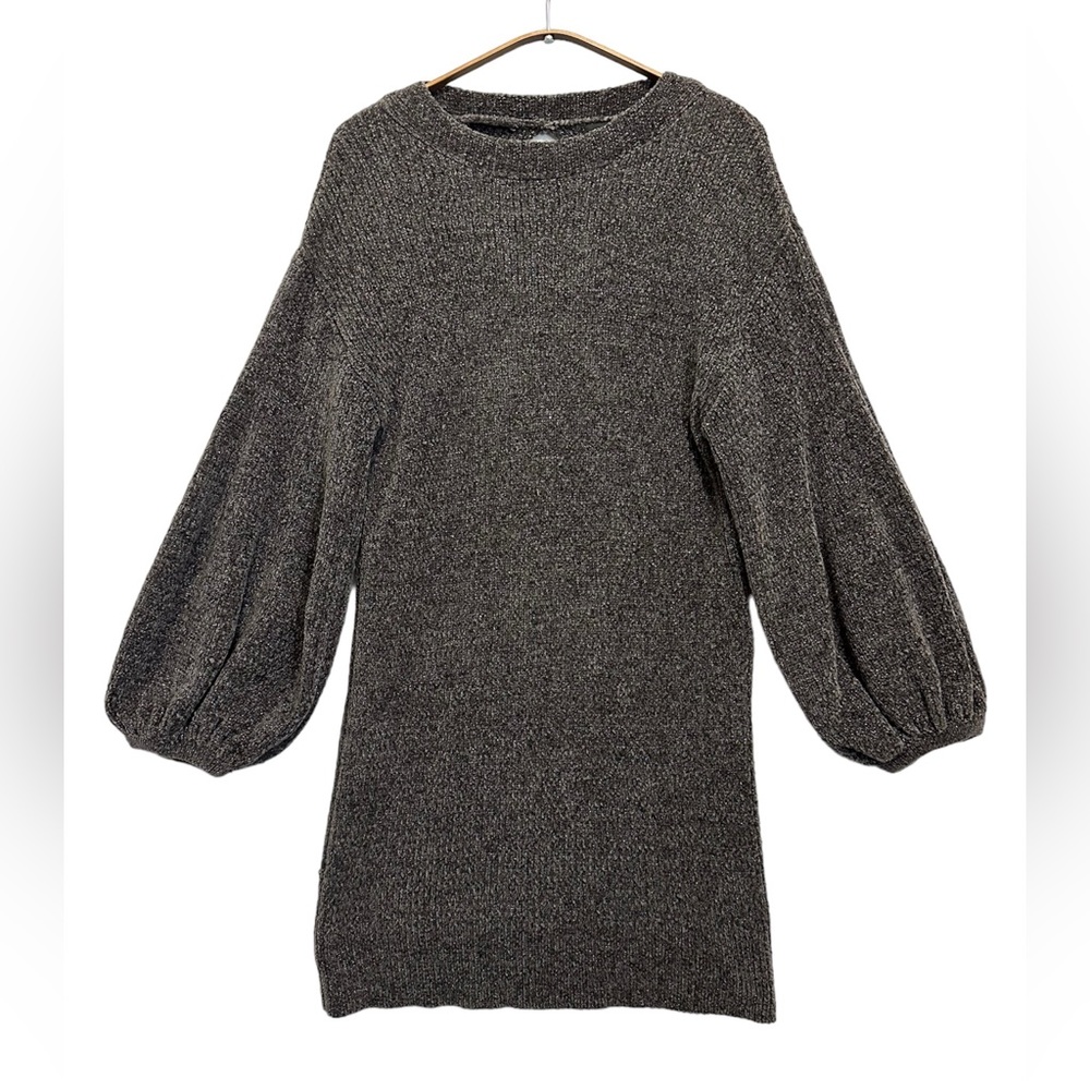 Something Navy Women’s Sweater Dress Mini Balloon Sleeves Size XS